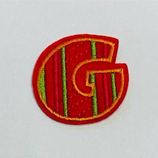 Patch it! | Design 102 | Letter: G | iron-on | 4x4,3 cm | red