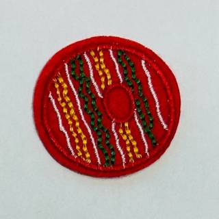 Patch it! | Design 102 | Letter: O | iron-on | 4x4 cm | red