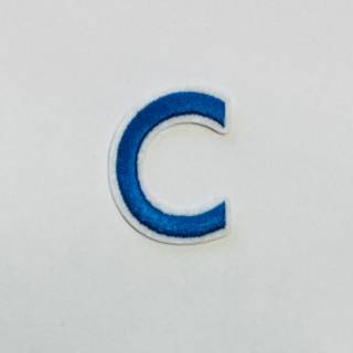 Patch it! | Design 103 | Letter: C | iron-on | 4x3 cm | blue