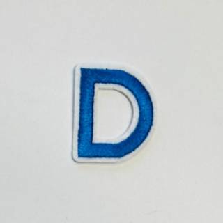 Patch it! | Design 103 | Letter: D | iron-on | 4x3,3 cm | blue