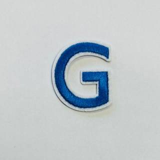 Patch it! | Design 103 | Letter: G | iron-on | 4x3,2 cm | blue
