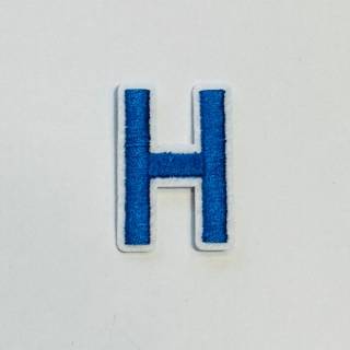 Patch it! | Design 103 | Letter: H | iron-on | 4x2,2 cm | blue