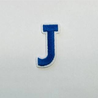Patch it! | Design 103 | Letter: J | iron-on | 4x2 cm | blue
