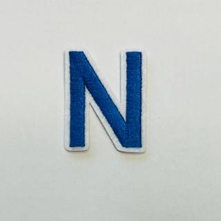 Patch it! | Design 103 | Letter: N | iron-on | 4x3 cm | blue