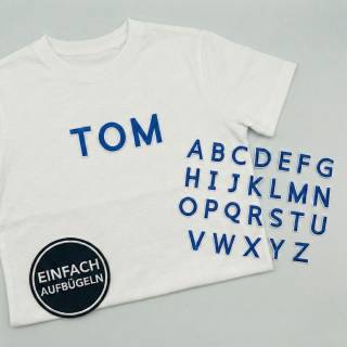 Patch it! | Design 103 | Letters | iron-on | ca. 4x3cm | blue