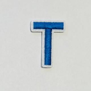 Patch it! | Design 103 | Letter: T | iron-on | 4x3 cm | blue