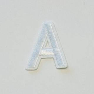 Patch it! | Design 104 | Letter: A | iron-on | 4x3,5 cm | white