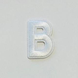 Patch it! | Design 104 | Letter: B | iron-on | 4x2,2 cm | white