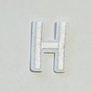 Patch it! | Design 104 | Letter: H | iron-on | 4x2,2 cm | white