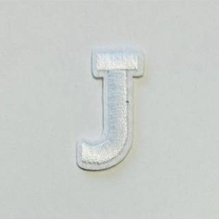 Patch it! | Design 104 | Letter: J | iron-on | 4x2 cm | white