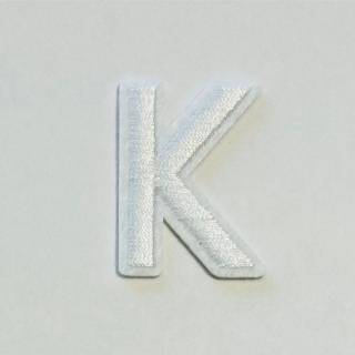 Patch it! | Design 104 | Letter: K | iron-on | 4x3 cm | white