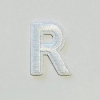 Patch it! | Design 104 | Letter: R | iron-on | 4x3 cm | white