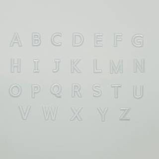 Patch it! | Design 104 | German Alphabet (26 letters) | iron-on | ca. 4x3cm | white