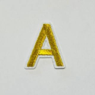 Patch it! | Design 105 | Letter: A | iron-on | 4x3,5 cm | yellow
