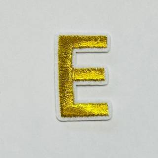 Patch it! | Design 105 | Letter: E | iron-on | 4x2,3 cm | yellow