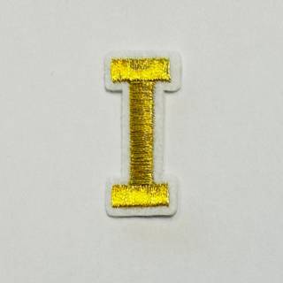 Patch it! | Design 105 | Letter: I | iron-on | 4x1,2 cm | yellow