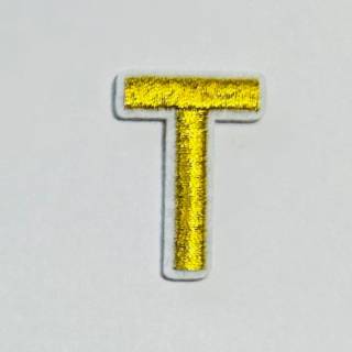 Patch it! | Design 105 | Letter: T | iron-on | 4x3 cm | yellow