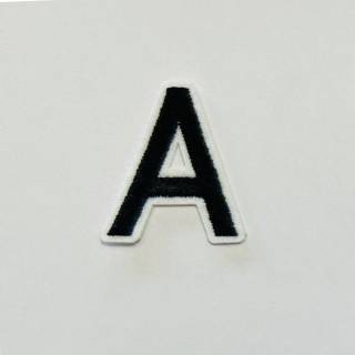 Patch it! | Design 106 | Letter: A | iron-on | 4x3,5 cm | black