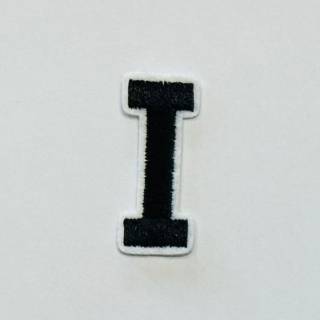 Patch it! | Design 106 | Letter: I | iron-on | 4x1,2 cm | black