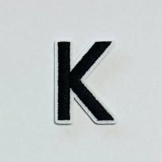 Patch it! | Design 106 | Letter: K | iron-on | 4x3 cm | black
