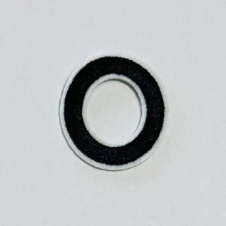Patch it! | Design 106 | Letter: O | iron-on | 4x3,6 cm | black