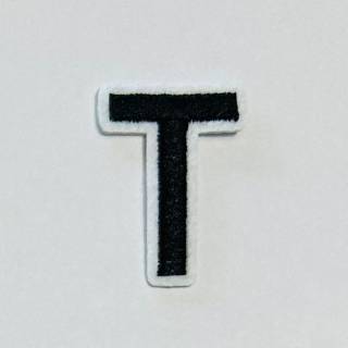 Patch it! | Design 106 | Letter: T | iron-on | 4x3 cm | black