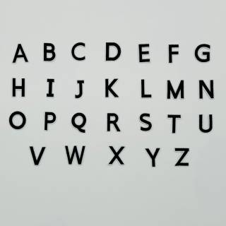 Patch it! | Design 106 | German Alphabet (26 letters) | iron-on | ca. 4x3cm | black