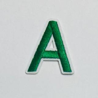 Patch it! | Design 107 | Letter: A | iron-on | 4x3,5 cm | green