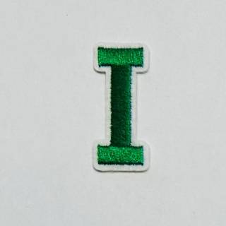 Patch it! | Design 107 | Letter: I | iron-on | 4x1,2 cm | green