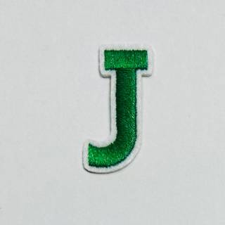 Patch it! | Design 107 | Letter: J | iron-on | 4x2 cm | green