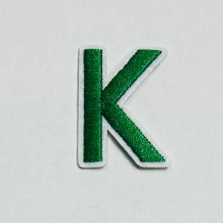 Patch it! | Design 107 | Letter: K | iron-on | 4x3 cm | green