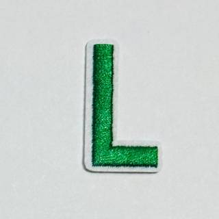 Patch it! | Design 107 | Letter: L | iron-on | 4x2,2 cm | green