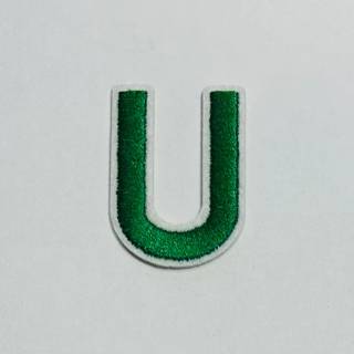 Patch it! | Design 107 | Letter: U | iron-on | 4x3 cm | green