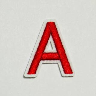 Patch it! | Design 108 | Letter: A | iron-on | 4x3,5 cm | red