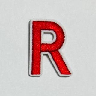 Patch it! | Design 108 | Letter: R | iron-on | 4x3 cm | red