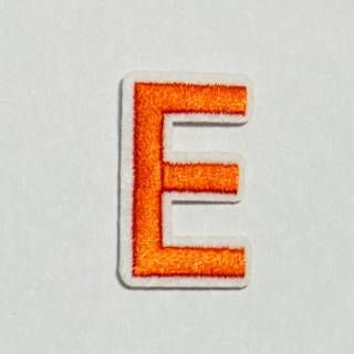 Patch it! | Design 109 | Letter: E | iron-on | 4x2,3 cm | orange