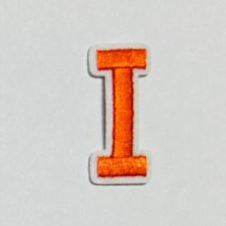 Patch it! | Design 109 | Letter: I | iron-on | 4x1,2 cm | orange
