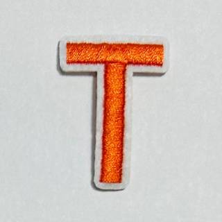 Patch it! | Design 109 | Letter: T | iron-on | 4x3 cm | orange
