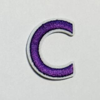 Patch it! | Design 110 | Letter: C | iron-on | 4x3 cm | lilac