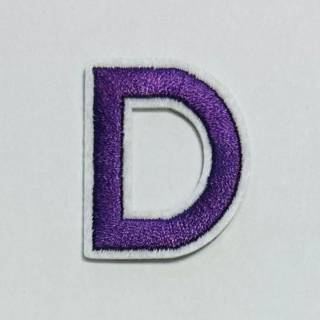 Patch it! | Design 110 | Letter: D | iron-on | 4x3,3 cm | lilac
