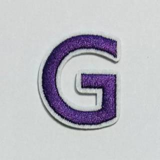 Patch it! | Design 110 | Letter: G | iron-on | 4x3,2 cm | lilac