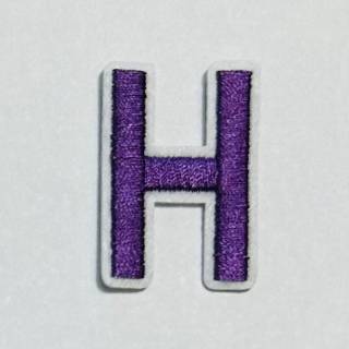 Patch it! | Design 110 | Letter: H | iron-on | 4x2,2 cm | lilac