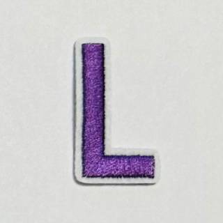 Patch it! | Design 110 | Letter: L | iron-on | 4x2,2 cm | lilac