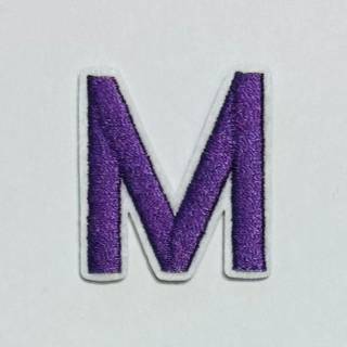 Patch it! | Design 110 | Letter: M | iron-on | 4x3,5 cm | lilac