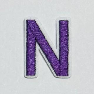 Patch it! | Design 110 | Letter: N | iron-on | 4x3 cm | lilac