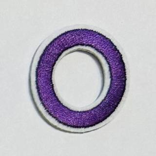 Patch it! | Design 110 | Letter: O | iron-on | 4x3,6 cm | lilac
