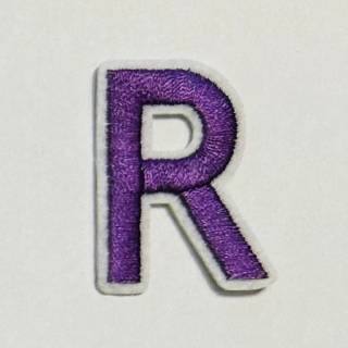 Patch it! | Design 110 | Letter: R | iron-on | 4x3 cm | lilac
