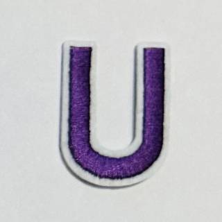 Patch it! | Design 110 | Letter: U | iron-on | 4x3 cm | lilac