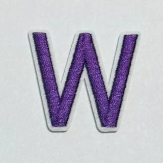 Patch it! | Design 110 | Letter: W | iron-on | 4x4,4 cm | lilac