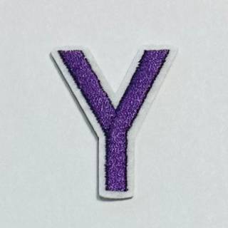 Patch it! | Design 110 | Letter: Y | iron-on | 4x3,2 cm | lilac